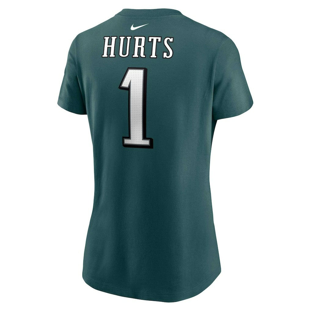 Jalen Hurts Philadelphia Eagles Women's Player Name & Number T-Shirt Midnight Green - Nike