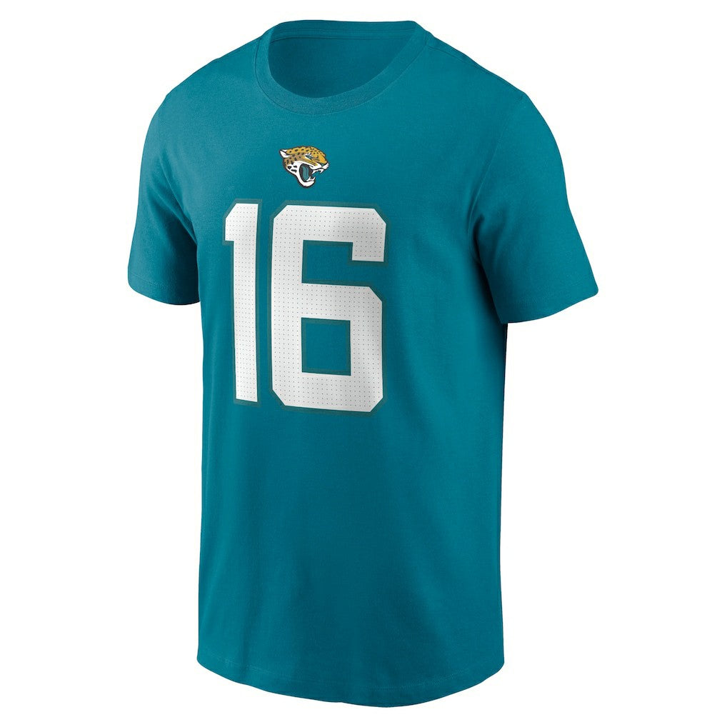 Trevor Lawrence Jacksonville Jaguars Player Name & Number T-Shirt Teal - Nike