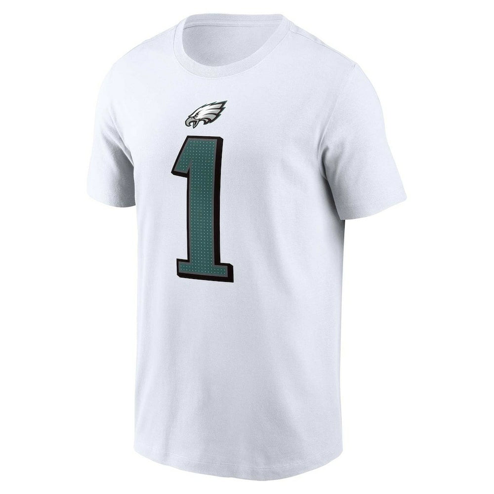 Jalen Hurts Philadelphia Eagles Player Name & Number T-Shirt White - Nike