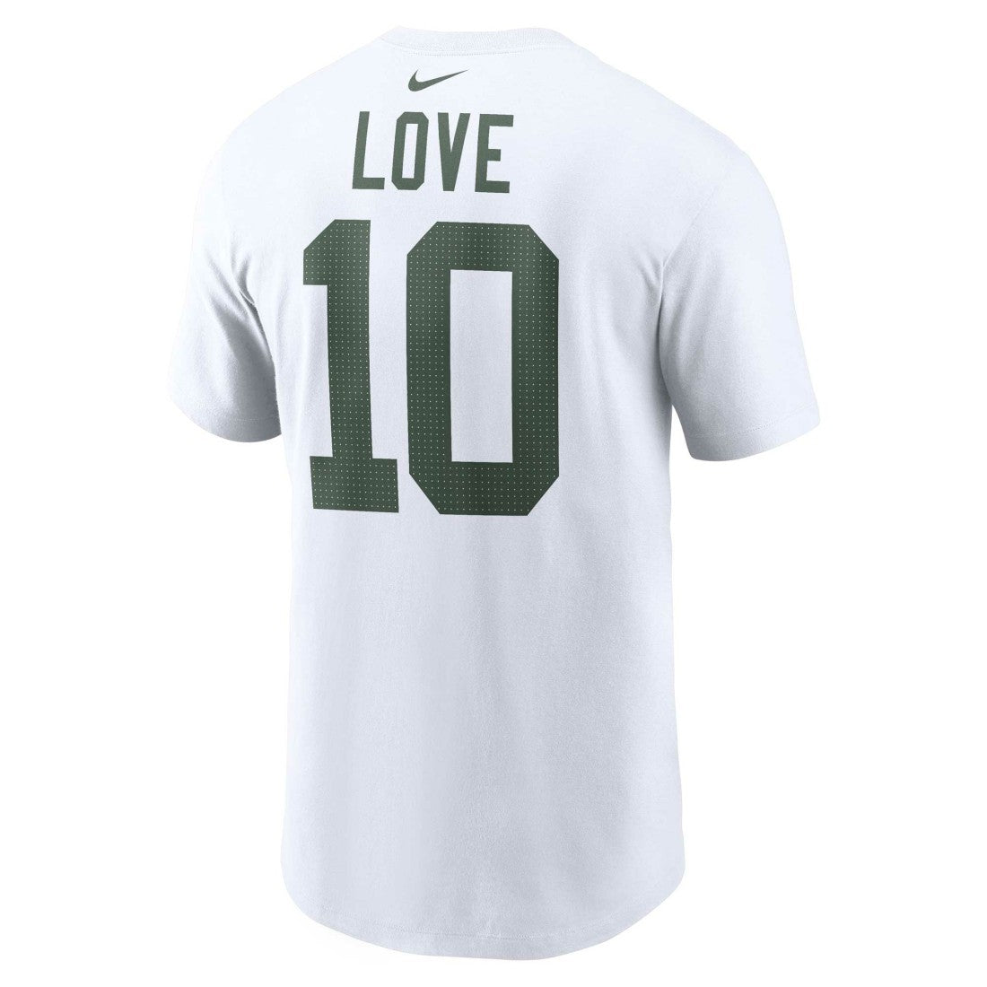 Jordan Love Green Bay Packers Player Name & Number T-Shirt White - Nike