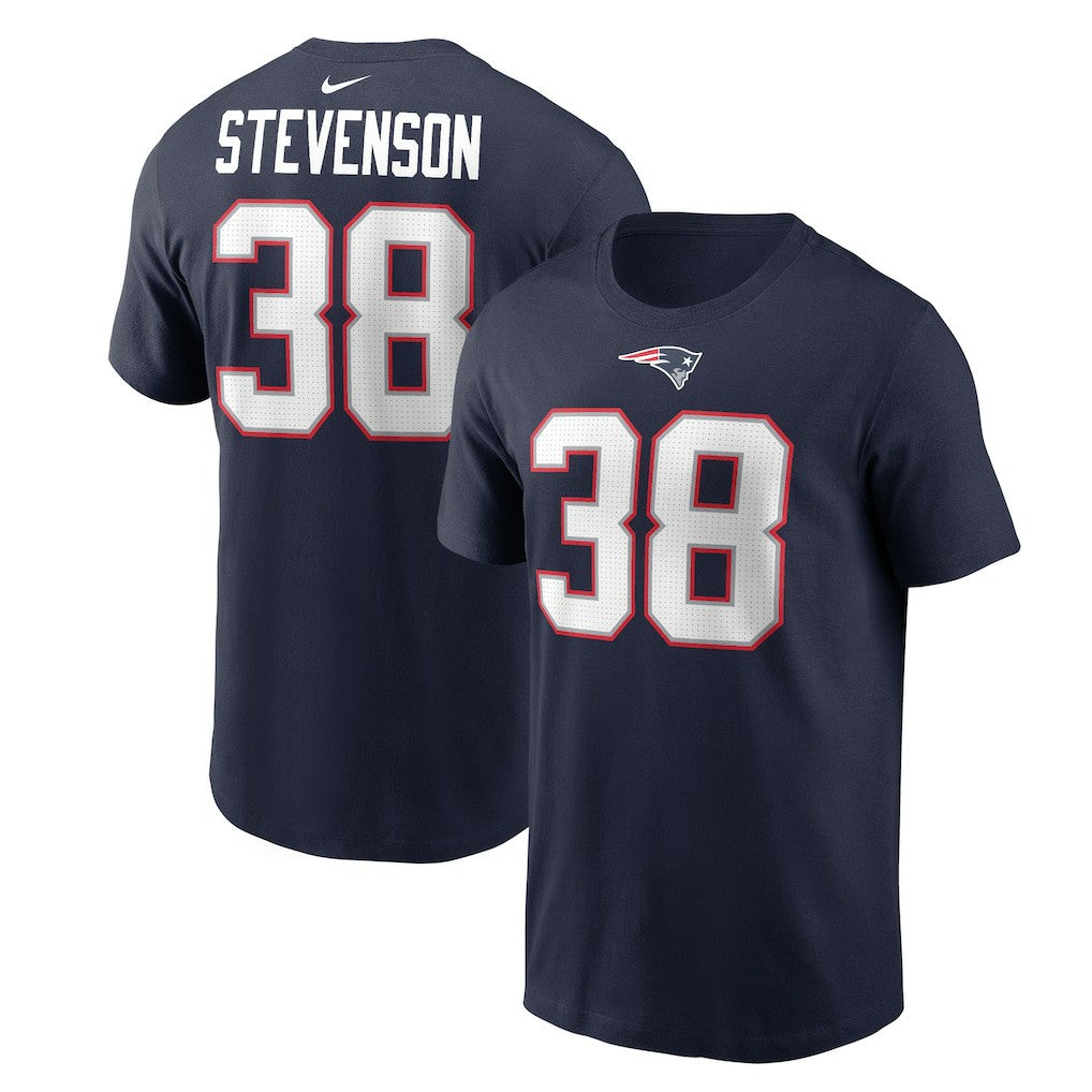 Rhamondre Stevenson New England Patriots Player Name & Number T-Shirt Navy - Nike