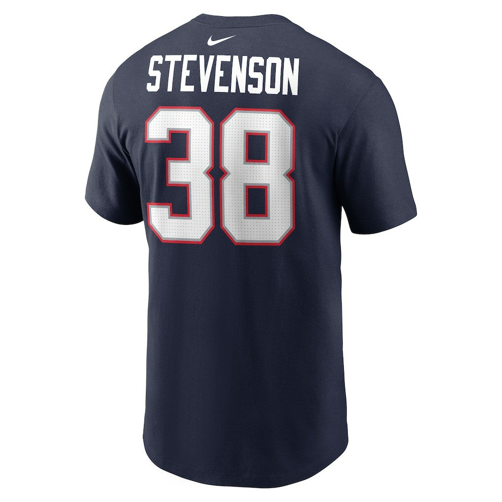 Rhamondre Stevenson New England Patriots Player Name & Number T-Shirt Navy - Nike