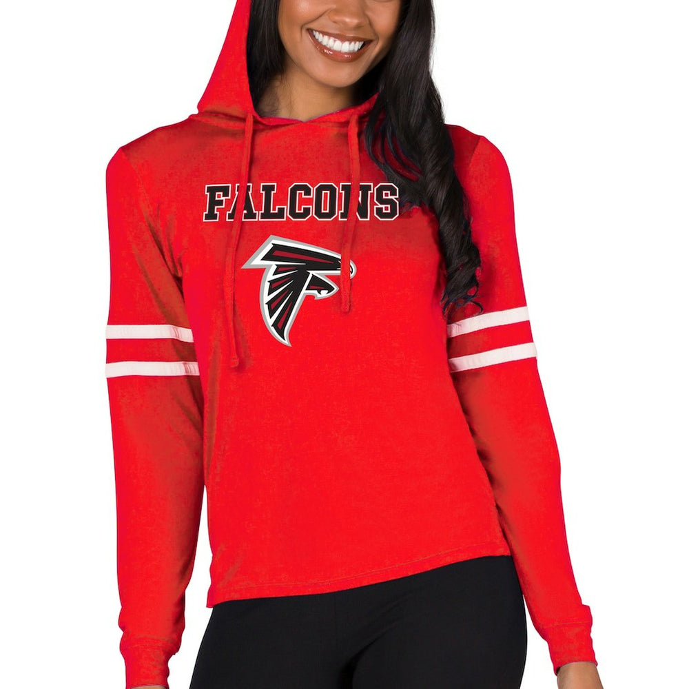 Atlanta Falcons Concepts Sport Women's Marathon Lightweight Lounge Pullover Hoodie Red - NFL