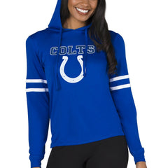 Indianapolis Colts Concepts Sport Women's Marathon Lightweight Lounge Pullover Hoodie Royal - NFL