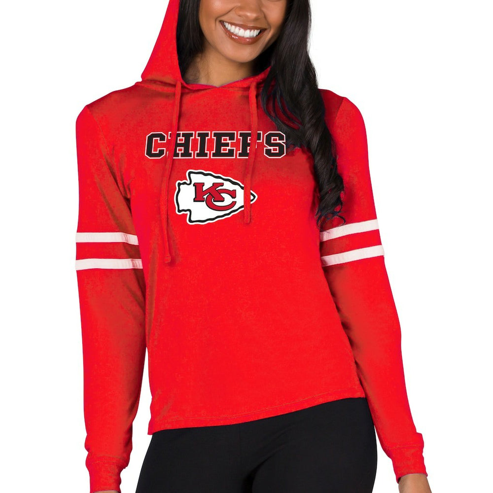 Kansas City Chiefs Concepts Sport Women's Marathon Lightweight Lounge Pullover Hoodie Red - NFL