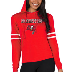 Tampa Bay Buccaneers Concepts Sport Women's Marathon Lightweight Lounge Pullover Hoodie Red - NFL