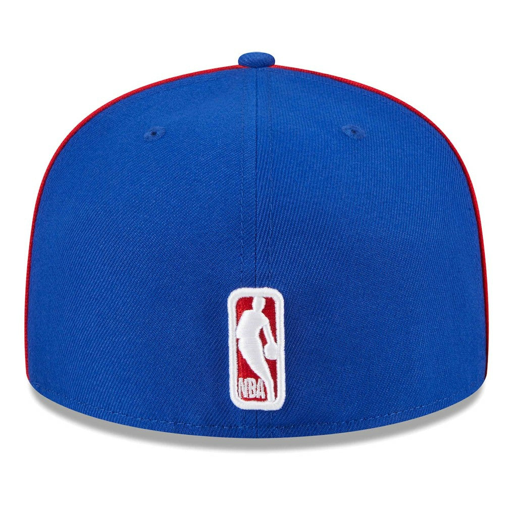 New Era - Philadelphia 76ers Piped & Flocked 59Fifty Fitted Hat - Royal