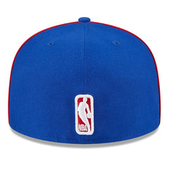 New Era - Philadelphia 76ers Piped & Flocked 59Fifty Fitted Hat - Royal