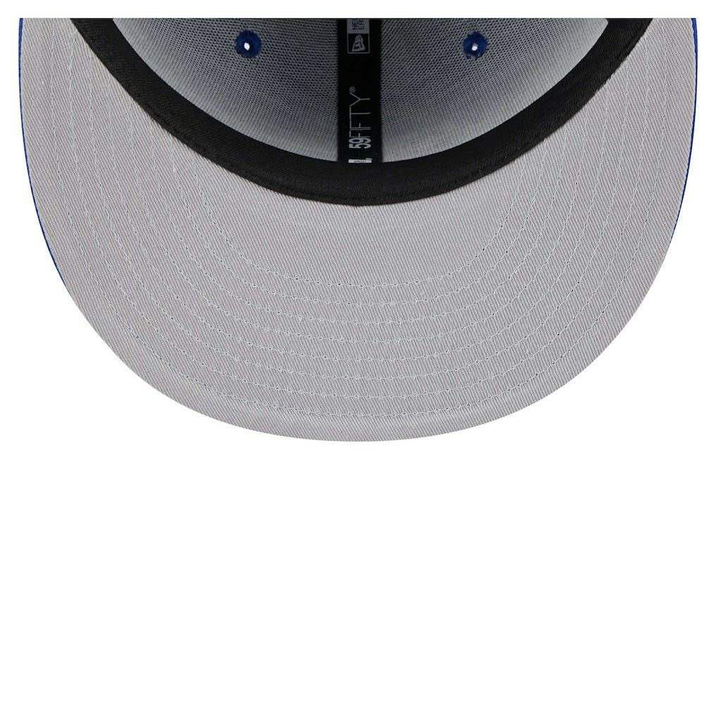 New Era - Philadelphia 76ers Piped & Flocked 59Fifty Fitted Hat - Royal