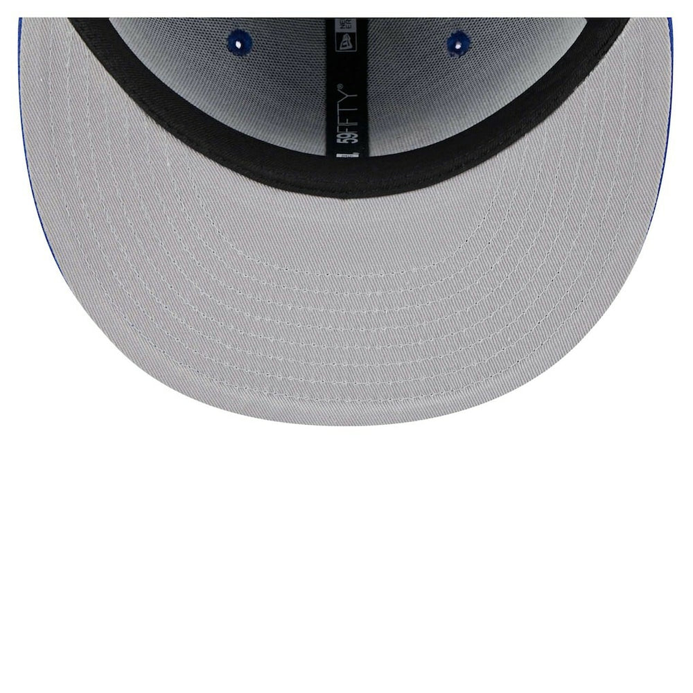 New Era - Philadelphia 76ers Piped & Flocked 59Fifty Fitted Hat - Royal