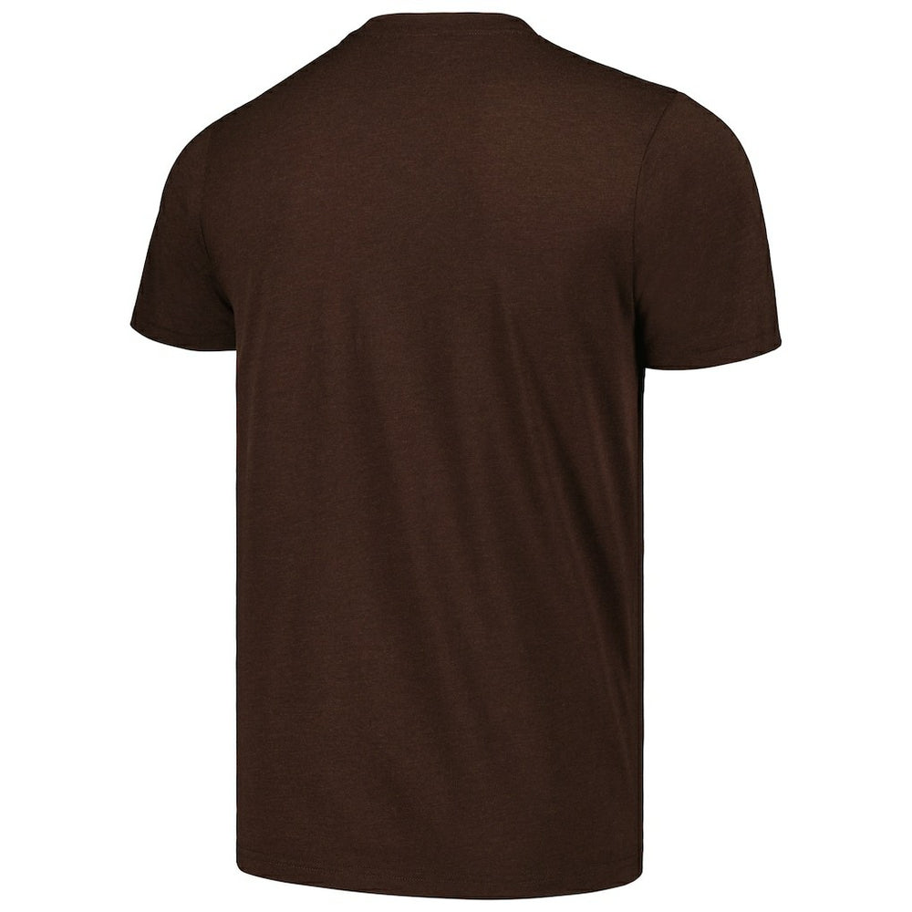 Myles Garrett Cleveland Browns Homage Unisex Caricature Player Tri-Blend T-Shirt Heathered Brown - NFL