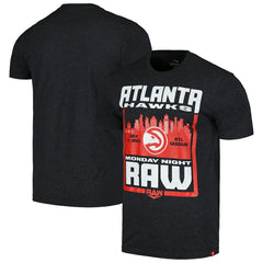 NBA - Sportiqe Monday Night RAW x Atlanta Hawks Tri-Blend T-Shirt - Black