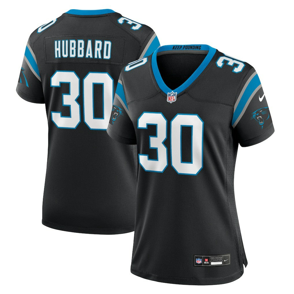 Chuba Hubbard Carolina Panthers Women's Team Game Jersey - Black | NFL Jerseys
