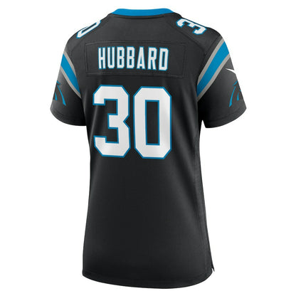 Chuba Hubbard Carolina Panthers Women's Team Game Jersey - Black | NFL Jerseys