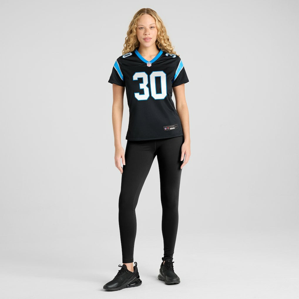 Chuba Hubbard Carolina Panthers Women's Team Game Jersey - Black | NFL Jerseys