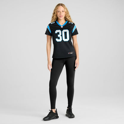 Chuba Hubbard Carolina Panthers Women's Team Game Jersey - Black | NFL Jerseys