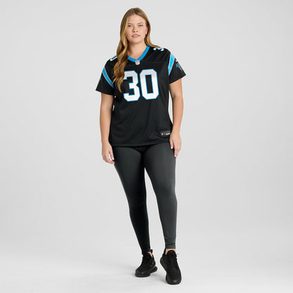 Chuba Hubbard Carolina Panthers Women's Team Game Jersey - Black | NFL Jerseys