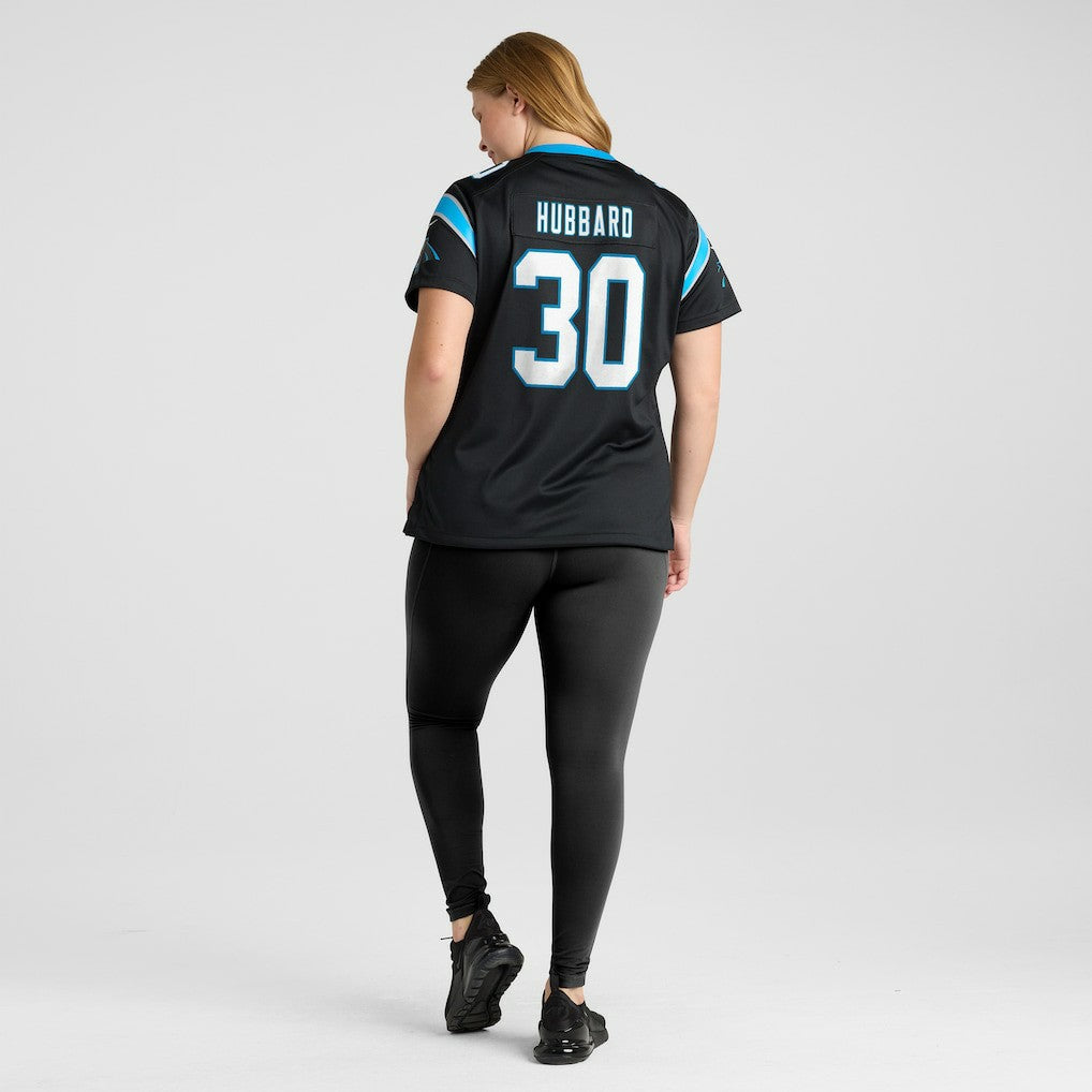 Chuba Hubbard Carolina Panthers Women's Team Game Jersey - Black | NFL Jerseys