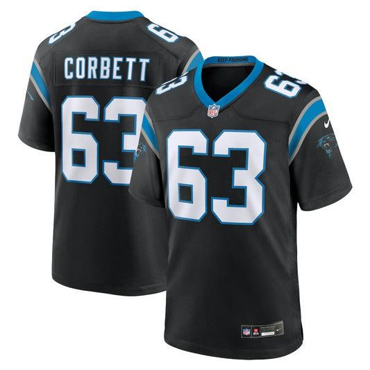 Austin Corbett Carolina Panthers Team Game Jersey - Black | NFL Jerseys