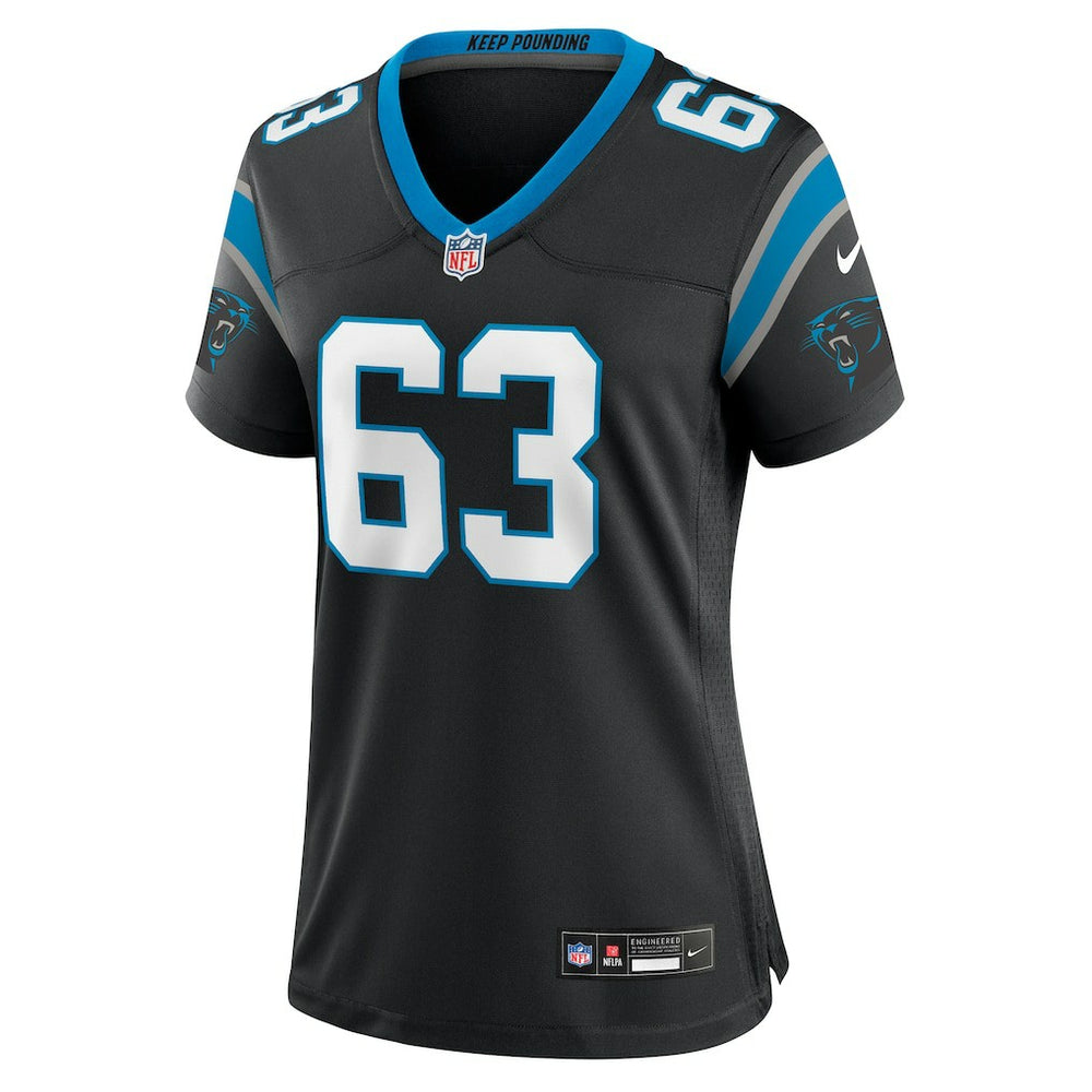 Austin Corbett Carolina Panthers Women's Team Game Jersey Black - Nike