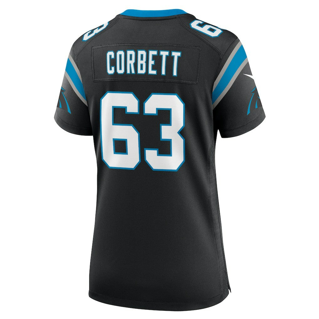 Austin Corbett Carolina Panthers Women's Team Game Jersey Black - Nike