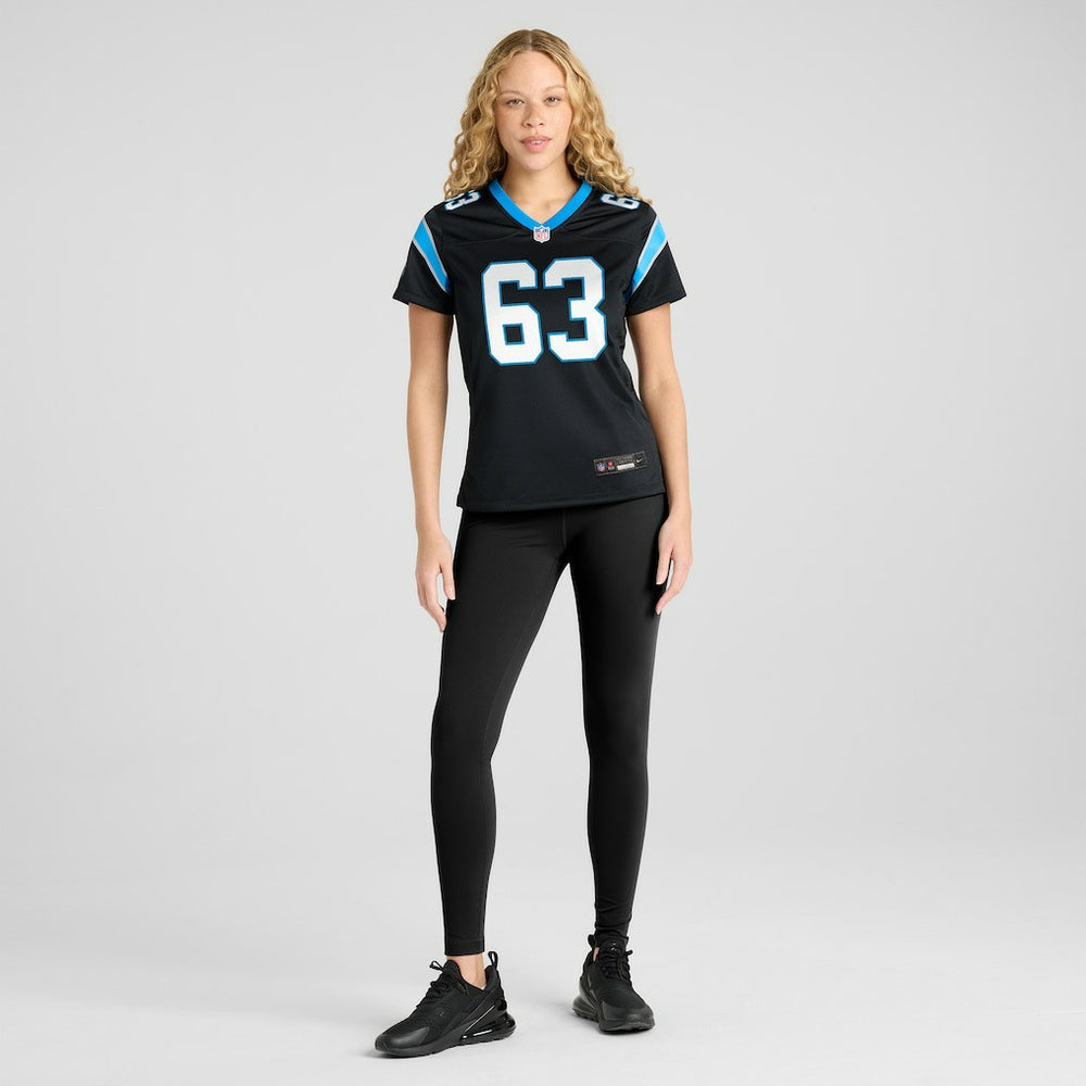 Austin Corbett Carolina Panthers Women's Team Game Jersey Black - Nike