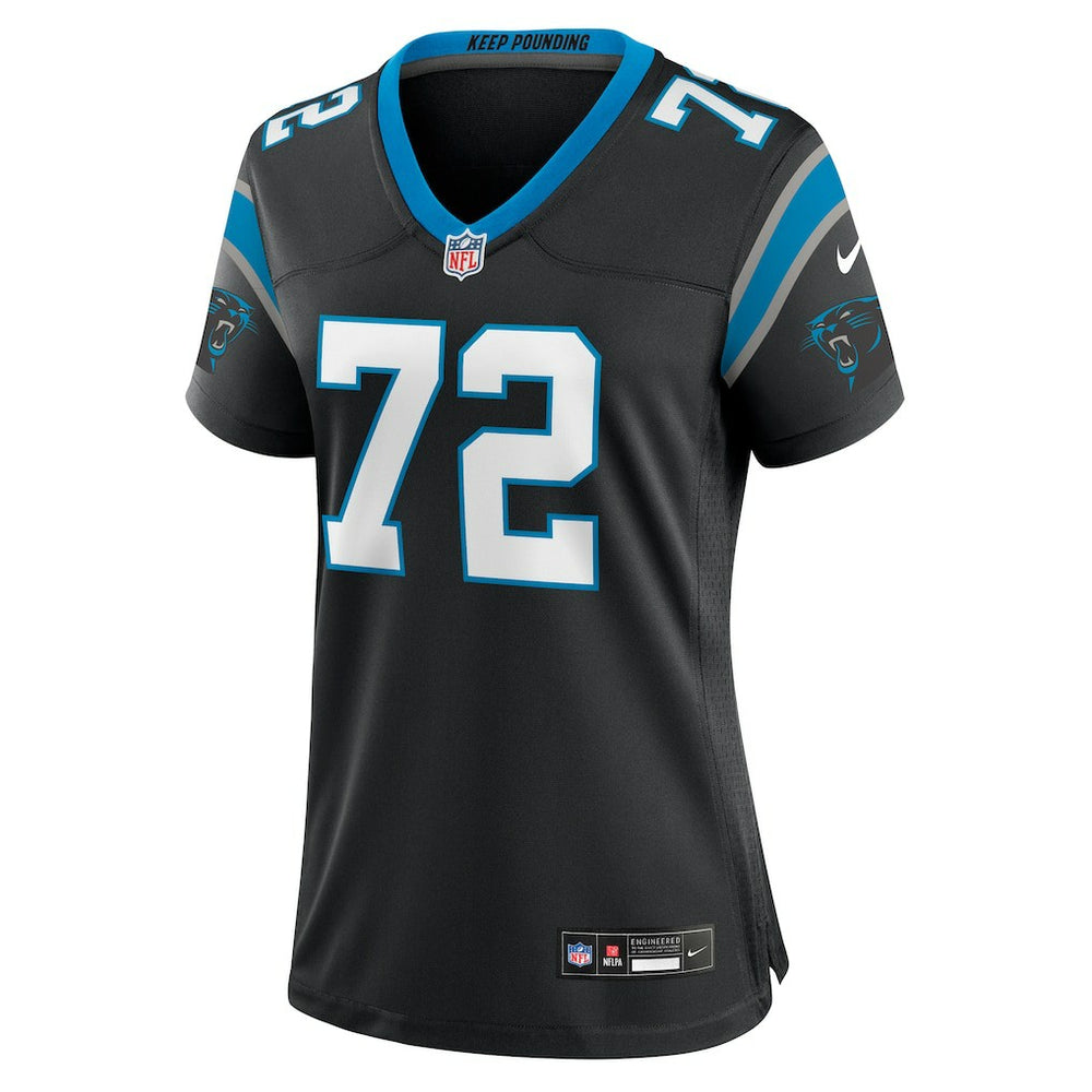 Taylor Moton Carolina Panthers Women's Team Game Jersey Black - Nike