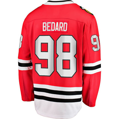 Connor Bedard Chicago Blackhawks Fanatics Home Breakaway Player Jersey - Red | NHL Jerseys