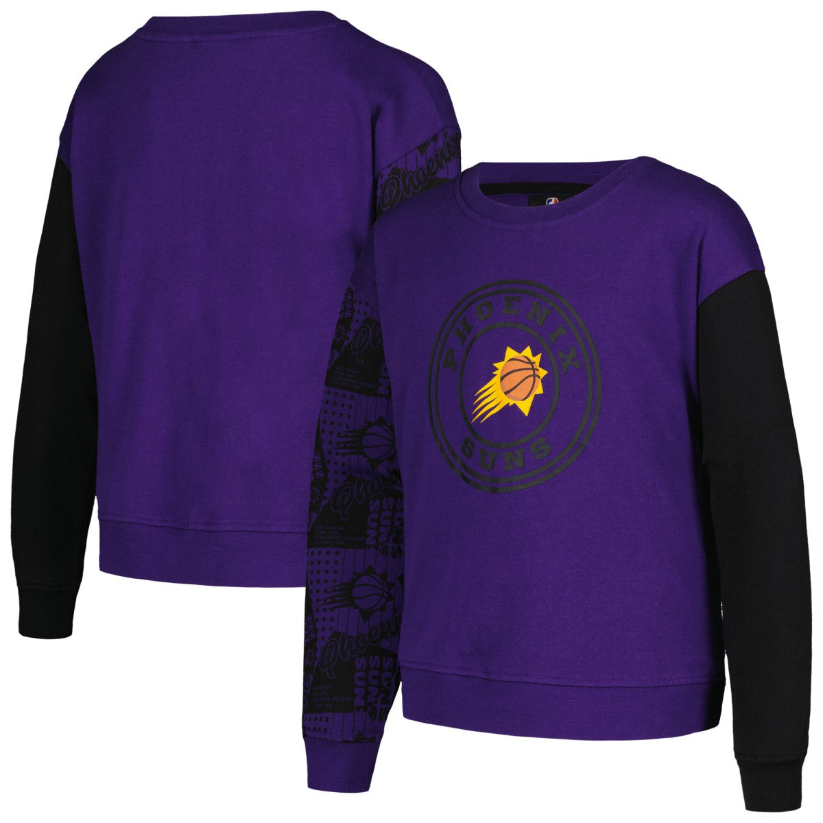 NBA - Phoenix Suns Girls Youth Trifecta Pullover Sweatshirt - Purple