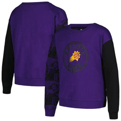 NBA - Phoenix Suns Girls Youth Trifecta Pullover Sweatshirt - Purple