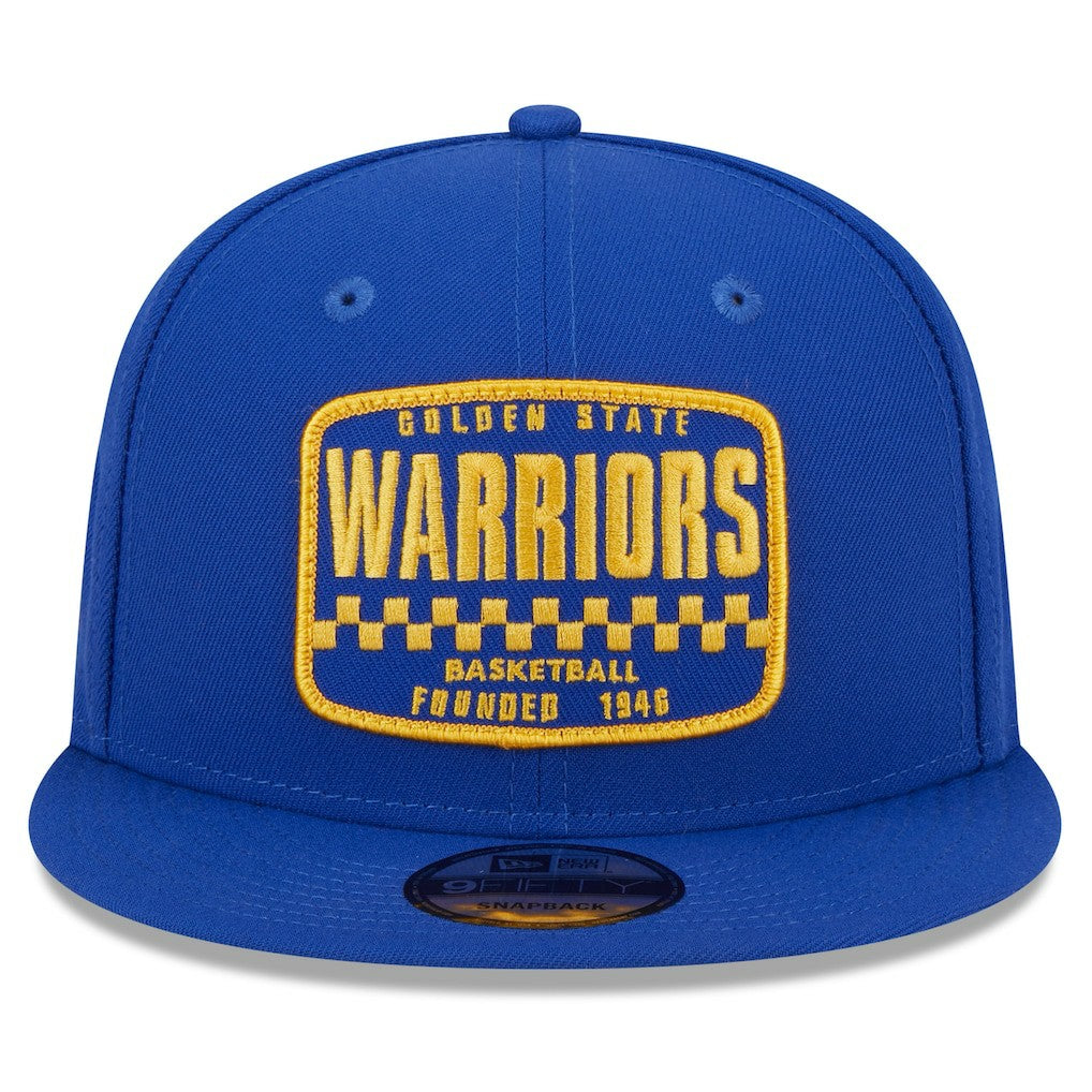 New Era - Golden State Warriors Rally Drive Finish Line Patch 9FIFTY Snapback Hat - Royal