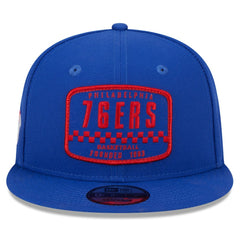 New Era - Philadelphia 76ers Rally Drive Finish Line Patch 9FIFTY Snapback Hat - Royal