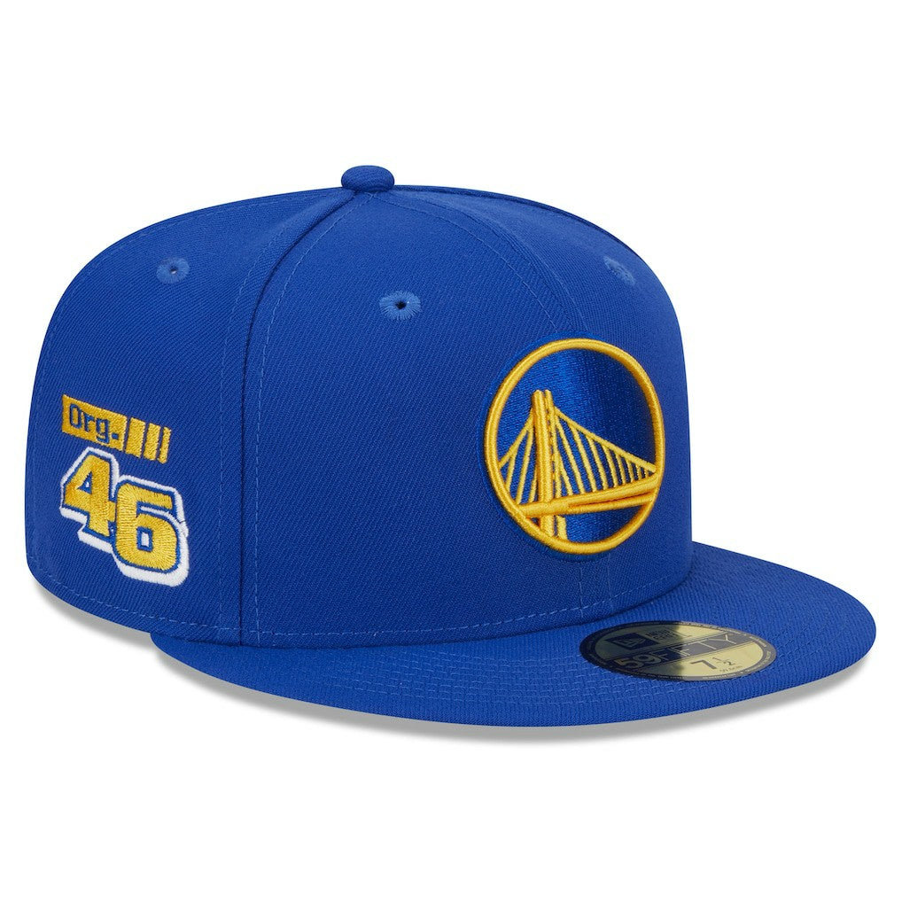 New Era - Golden State Warriors Rally Drive Side Patch 59FIFTY Fitted Hat - Royal