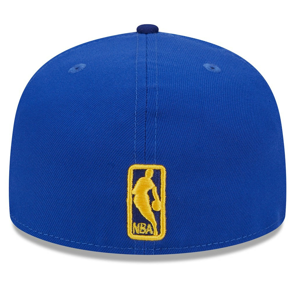 New Era - Golden State Warriors Rally Drive Checkerboard 59FIFTY Crown Fitted Hat - Royal