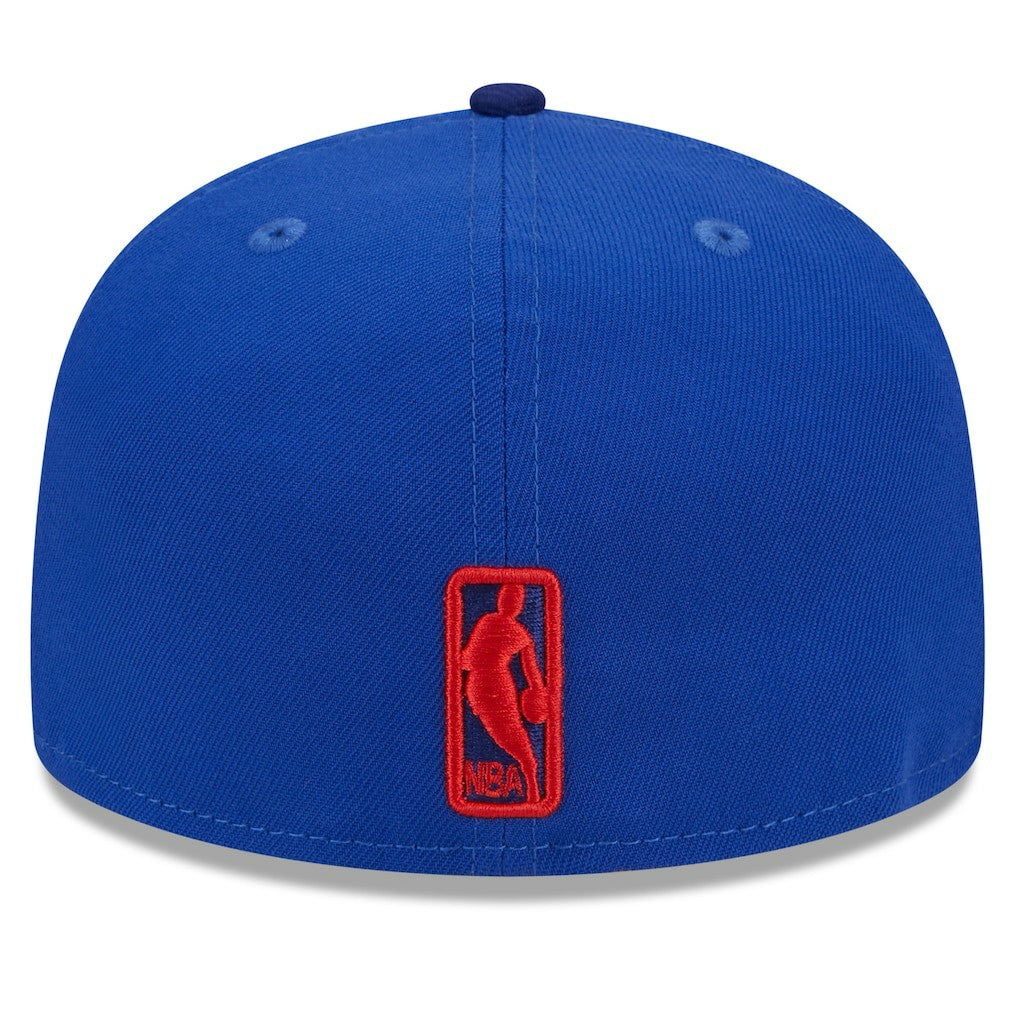 New Era - Philadelphia 76ers Rally Drive Checkerboard 59FIFTY Crown Fitted Hat - Royal