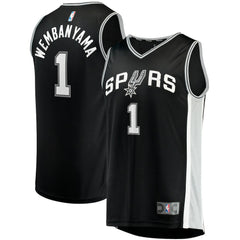 Fanatics - Victor Wembanyama San Antonio Spurs Fast Break Replica Jersey - Icon Edition - Black
