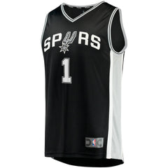Fanatics - Victor Wembanyama San Antonio Spurs Fast Break Replica Jersey - Icon Edition - Black