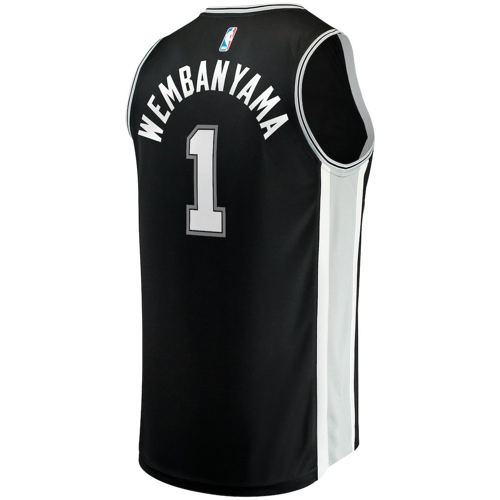 Fanatics - Victor Wembanyama San Antonio Spurs Fast Break Replica Jersey - Icon Edition - Black