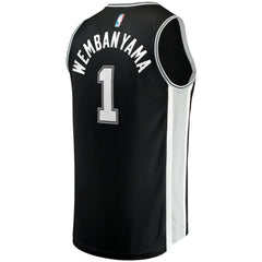Fanatics - Victor Wembanyama San Antonio Spurs Fast Break Replica Jersey - Icon Edition - Black