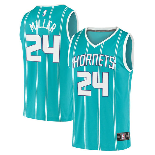 Brandon Miller Charlotte Hornets Fast Break Replica Jersey - Icon Edition - Teal | NBA Jerseys