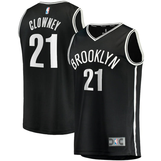 Noah Clowney Brooklyn Nets Fast Break Replica Jersey - Icon Edition - Black | NBA Jerseys