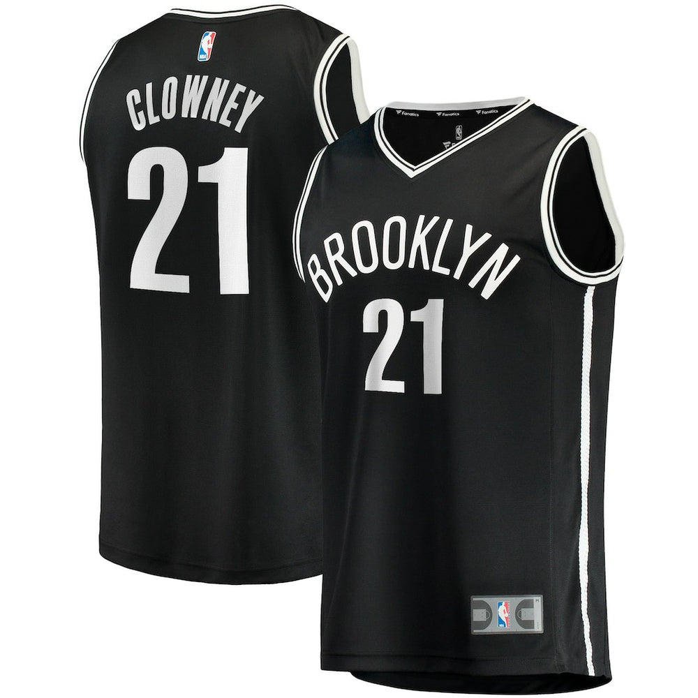 Fanatics - Noah Clowney Brooklyn Nets Fast Break Replica Jersey - Icon Edition - Black