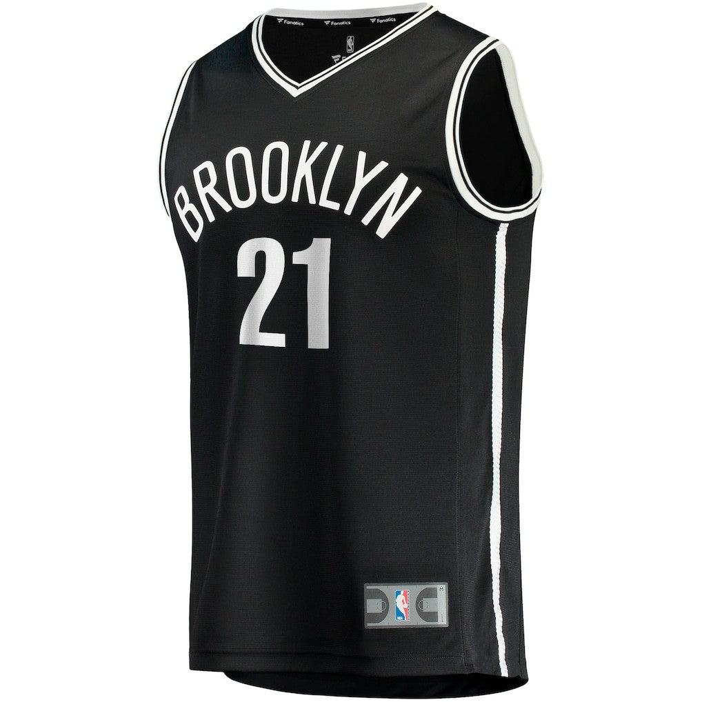 Noah Clowney Brooklyn Nets Fast Break Replica Jersey - Icon Edition - Black | NBA Jerseys