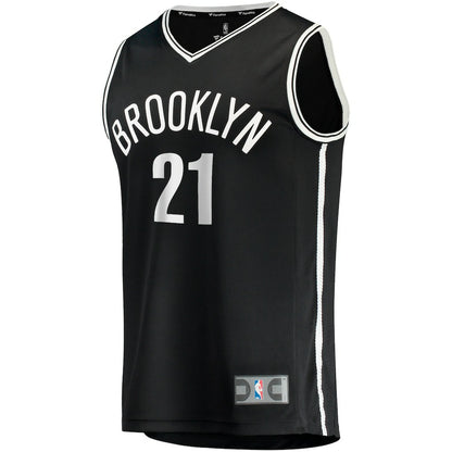 Noah Clowney Brooklyn Nets Fast Break Replica Jersey - Icon Edition - Black | NBA Jerseys