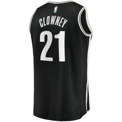 Noah Clowney Brooklyn Nets Fast Break Replica Jersey - Icon Edition - Black | NBA Jerseys