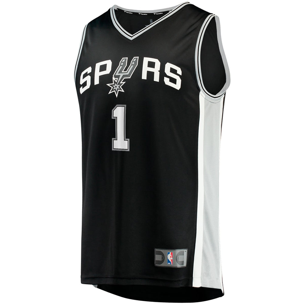 Fanatics - Victor Wembanyama San Antonio Spurs Youth Fast Break Replica Jersey - Icon Edition - Black