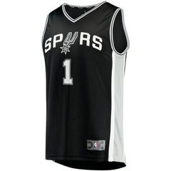 Fanatics - Victor Wembanyama San Antonio Spurs Youth Fast Break Replica Jersey - Icon Edition - Black