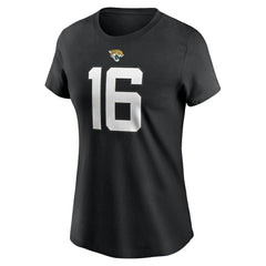 Trevor Lawrence Jacksonville Jaguars Women's Player Name & Number T-Shirt Black - Nike