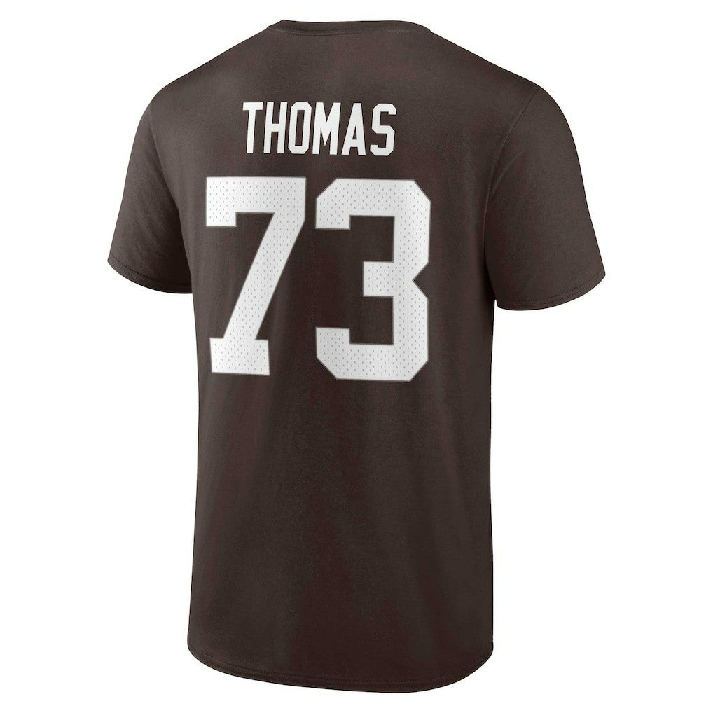 Joe Thomas Cleveland Browns Retired Player Icon Name & Number T-Shirt Brown - Fanatics