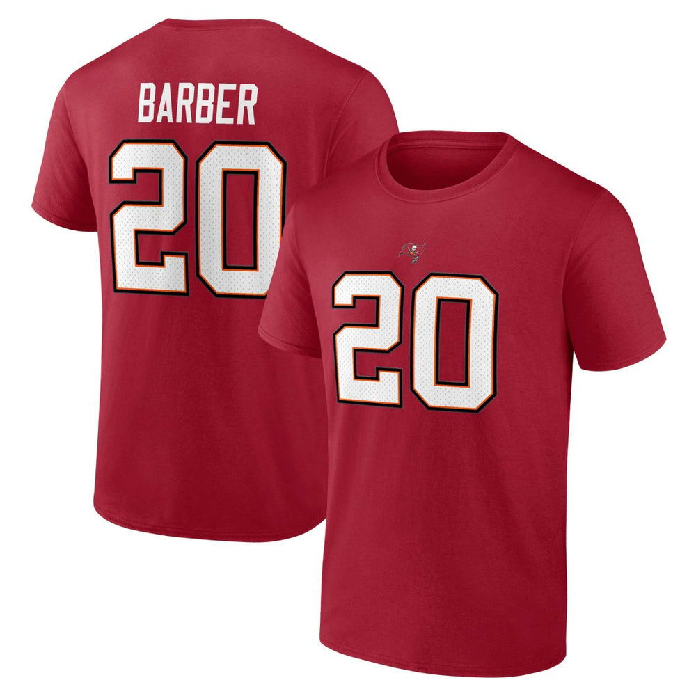 Ronde Barber Tampa Bay Buccaneers Retired Player Icon Name & Number T-Shirt Red - Fanatics